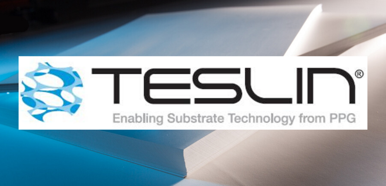 teslin with permanent adhesive